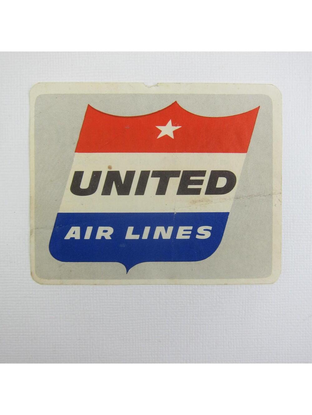 United Airlines Label Wheaties Premium Promo Sticker Vintage 1950s - Picture 5 of 12